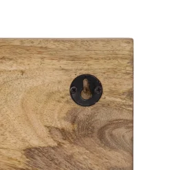 vidaXL Wandkapstokken 2 st met 4 haken massief mangohout