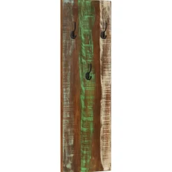 vidaXL Wandkapstokken 2 st 36x3x110 cm massief gerecycled hout