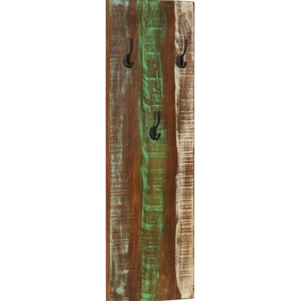 vidaXL Wandkapstokken 2 st 36x3x110 cm massief gerecycled hout