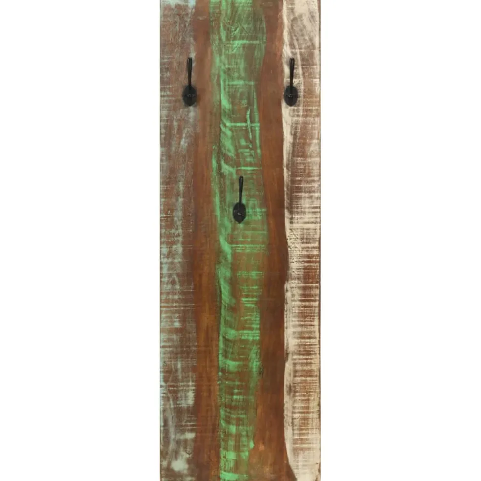 vidaXL Wandkapstokken 2 st 36x3x110 cm massief gerecycled hout