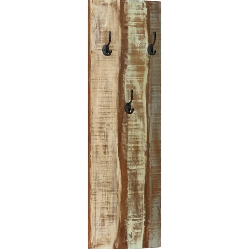 vidaXL Wandkapstokken 2 st 36x3x110 cm massief gerecycled hout