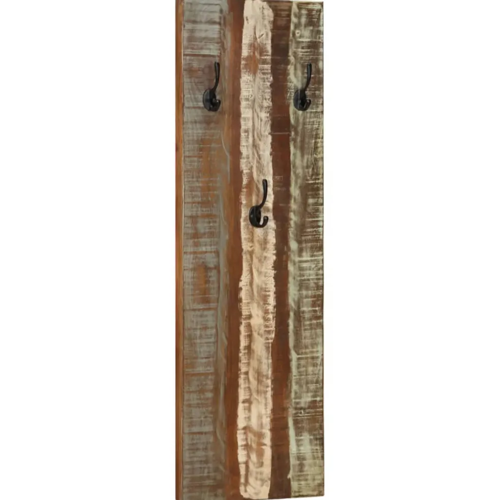 vidaXL Wandkapstokken 2 st 36x3x110 cm massief gerecycled hout