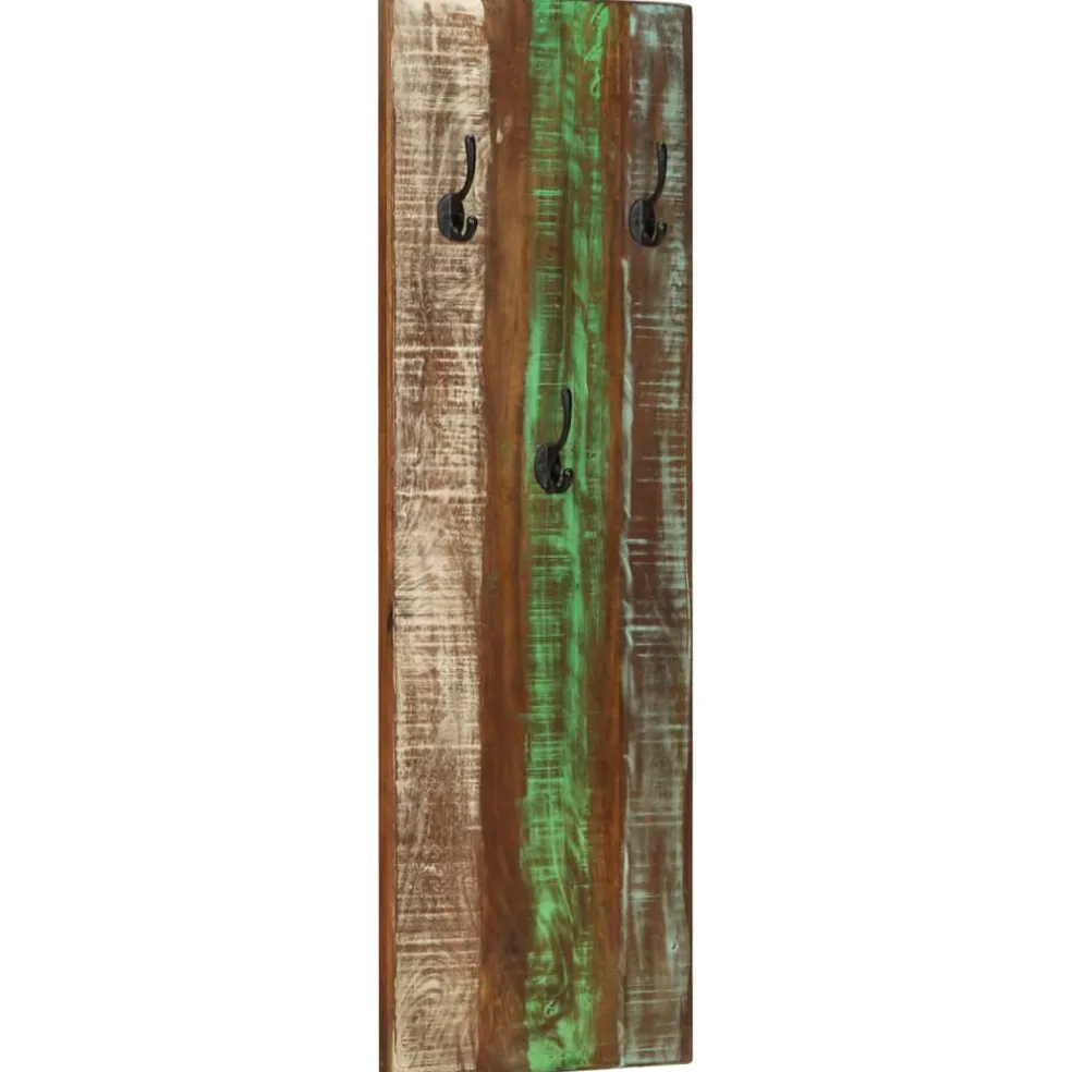 vidaXL Wandkapstokken 2 st 36x3x110 cm massief gerecycled hout