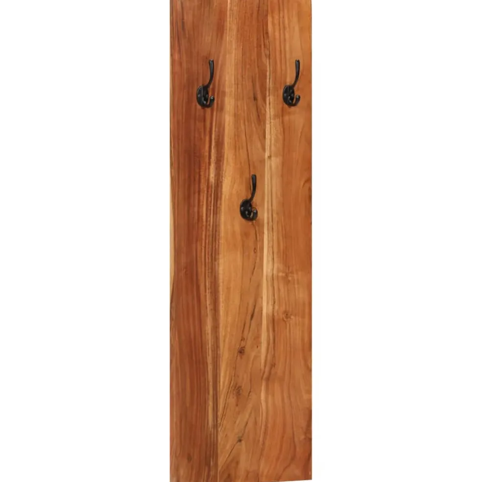 vidaXL Wandkapstokken 2 st 36x3x110 cm massief acaciahout