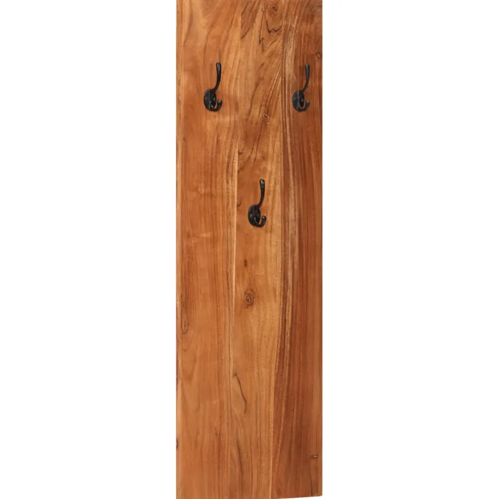 vidaXL Wandkapstokken 2 st 36x3x110 cm massief acaciahout