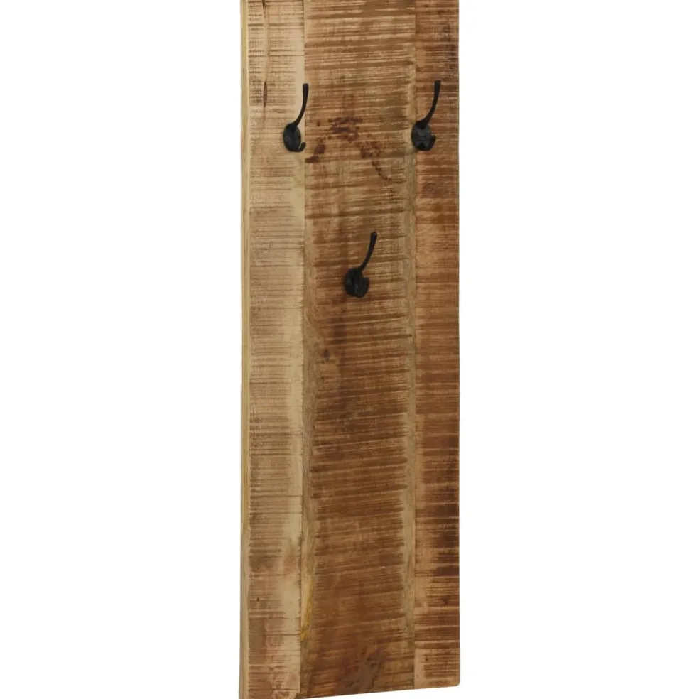 vidaXL Wandkapstokken 2 st 36x110x3 cm massief mangohout