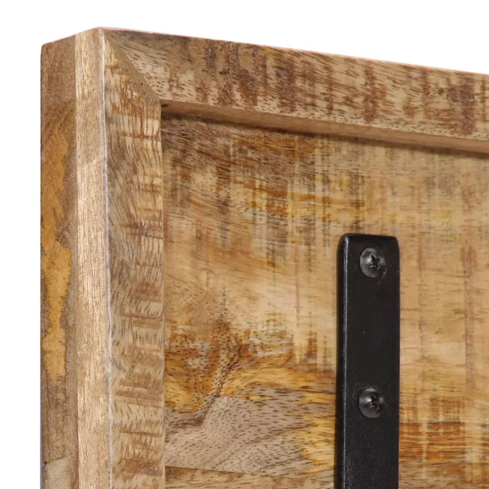 vidaXL Wandkapstok met 5 haken massief mangohout