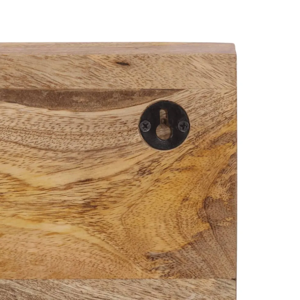 vidaXL Wandkapstok met 5 haken massief mangohout