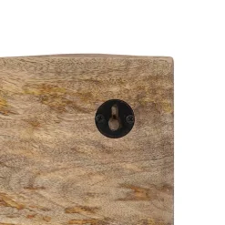 vidaXL Wandkapstok met 4 haken massief mangohout