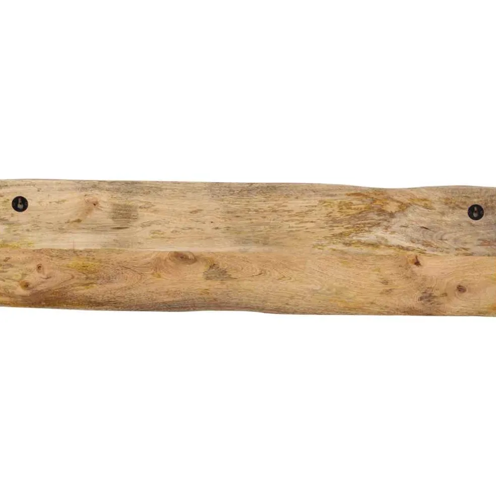 vidaXL Wandkapstok met 4 haken massief mangohout