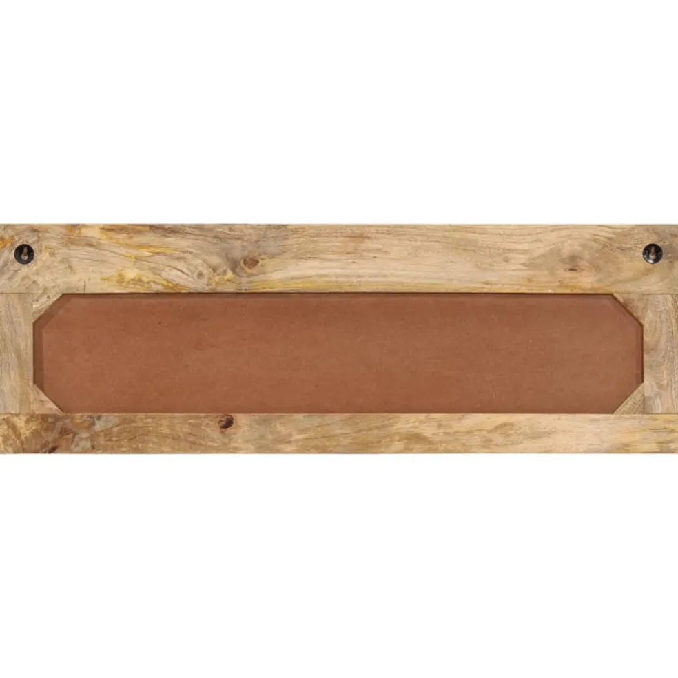 vidaXL Wandkapstok met 6 haken massief mangohout