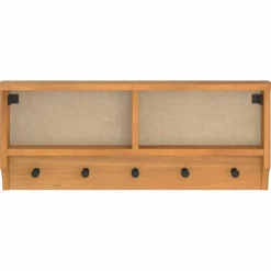 vidaXL Wandkapstok SANDNES 87x12x35 cm massief grenenhout