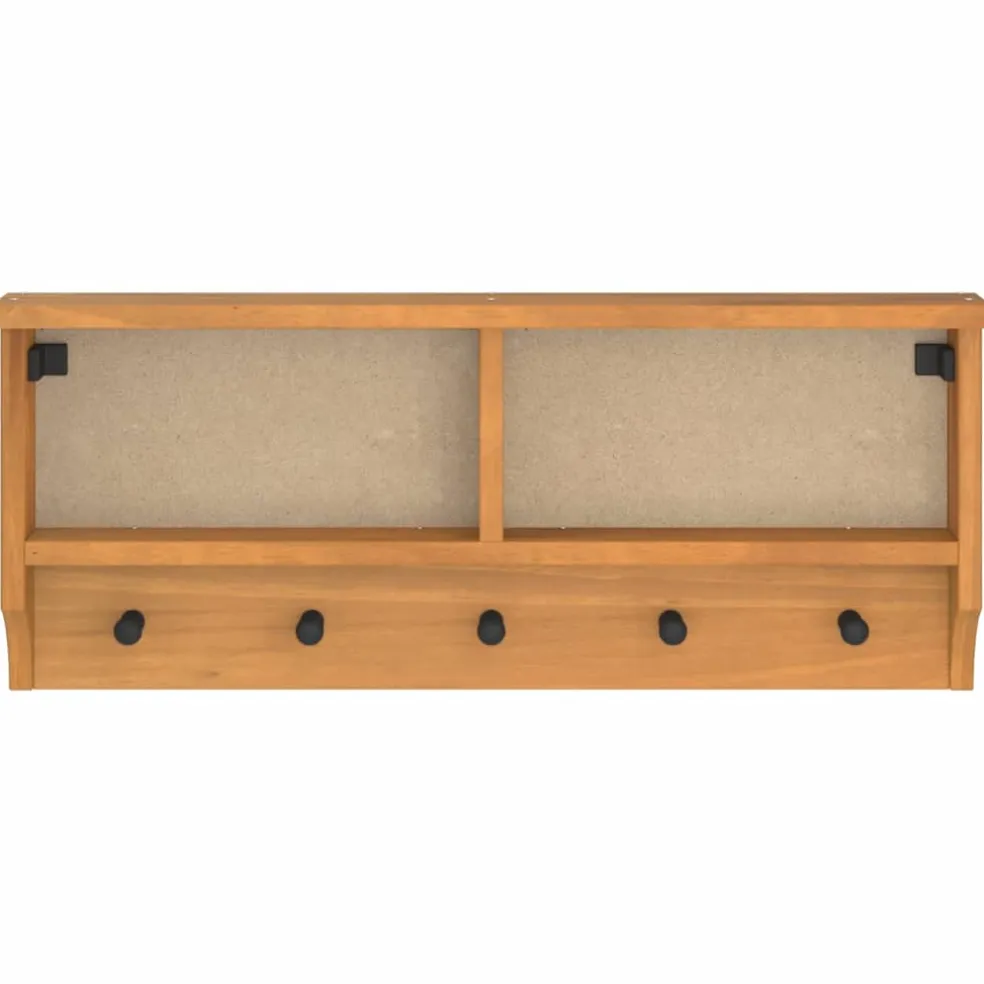 vidaXL Wandkapstok SANDNES 87x12x35 cm massief grenenhout