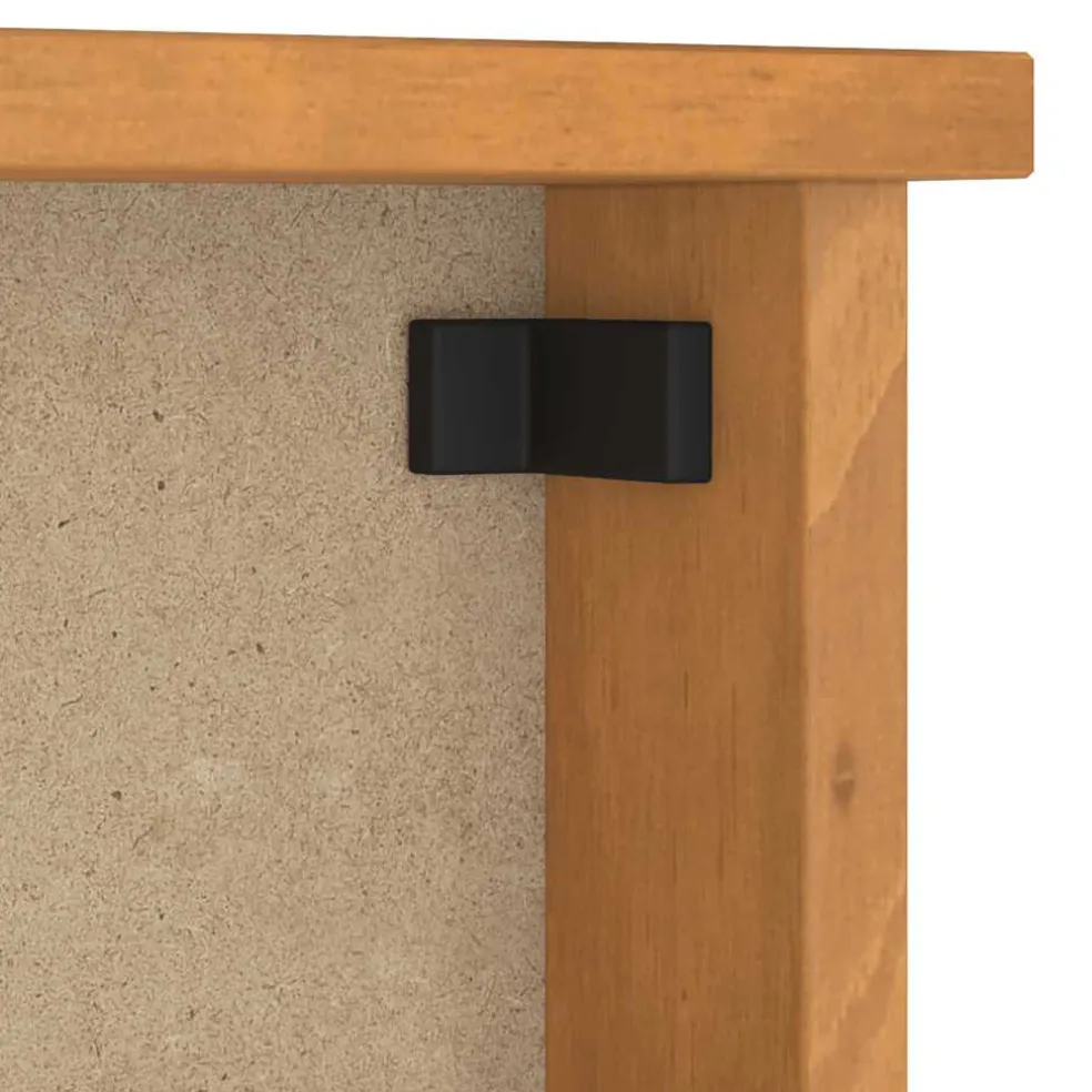 vidaXL Wandkapstok SANDNES 87x12x35 cm massief grenenhout
