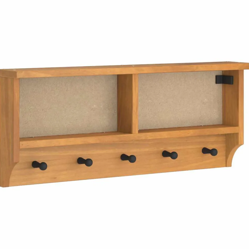 vidaXL Wandkapstok SANDNES 87x12x35 cm massief grenenhout