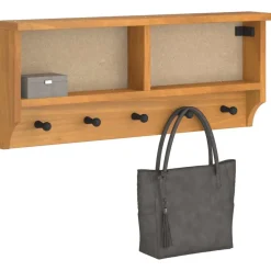 vidaXL Wandkapstok SANDNES 87x12x35 cm massief grenenhout