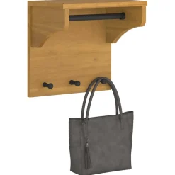 vidaXL Wandkapstok SANDNES 43x30x42 cm massief grenenhout