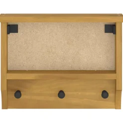 vidaXL Wandkapstok SANDNES 45x12x35 cm massief grenenhout