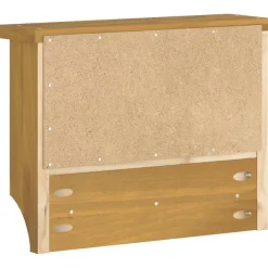 vidaXL Wandkapstok SANDNES 45x12x35 cm massief grenenhout