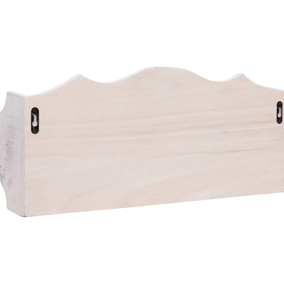 vidaXL Wandkapstok 50x10x23 cm hout wit