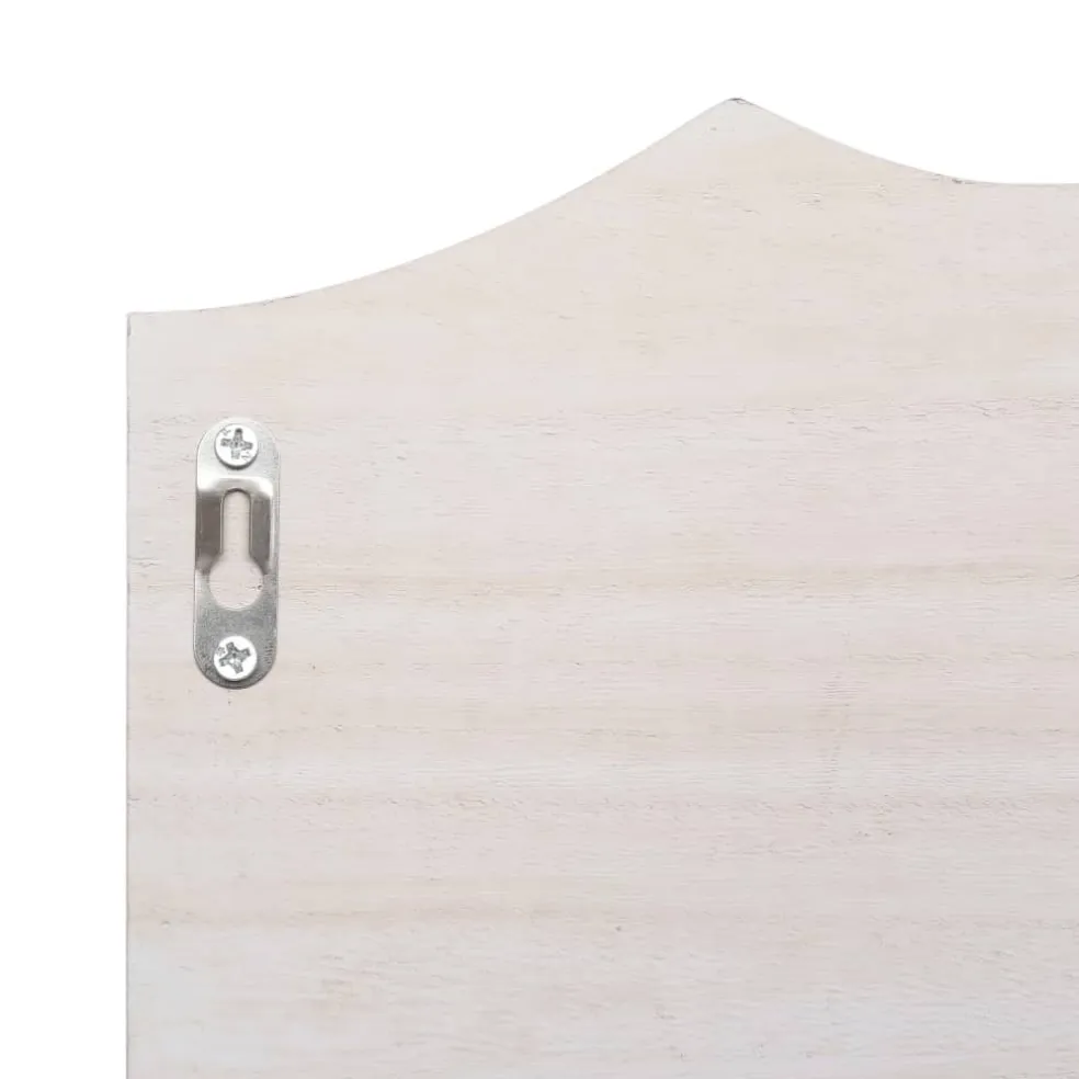 vidaXL Wandkapstok 50x10x23 cm hout wit