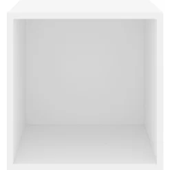 vidaXL Wandkasten 2 st 37x37x37 cm bewerkt hout wit