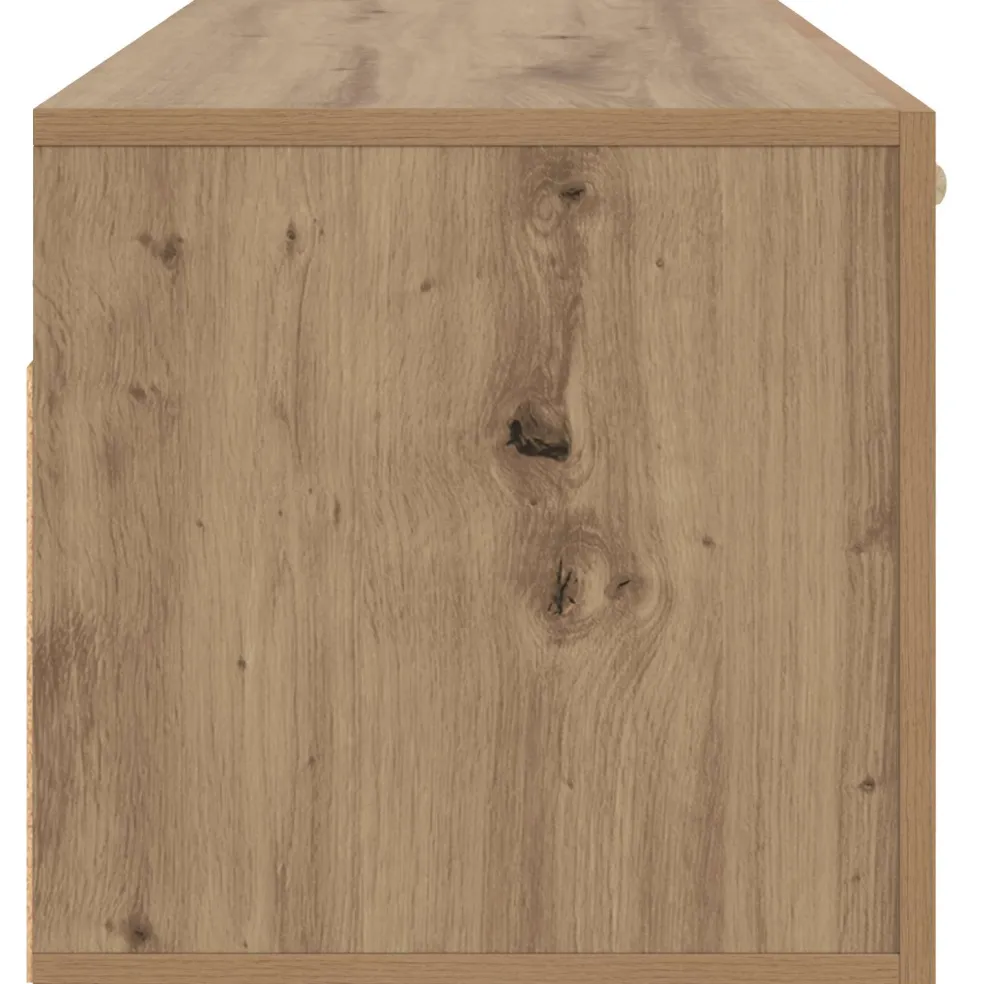 vidaXL Wandkast Muurmontage Artisanaal eiken 80 x 36,5 x 35 cm