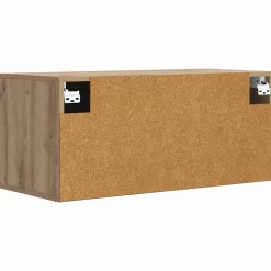 vidaXL Wandkast Muurmontage Artisanaal eiken 80 x 36,5 x 35 cm
