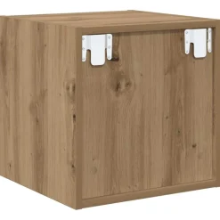 vidaXL Wandkast Muurmontage Artisan Eiken 37 x 37 x 37 cm Bewerkt hout