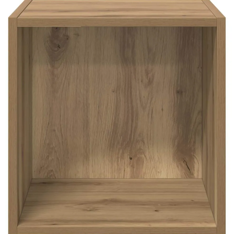 vidaXL Wandkast Muurmontage Artisan Eiken 37 x 37 x 37 cm Bewerkt hout