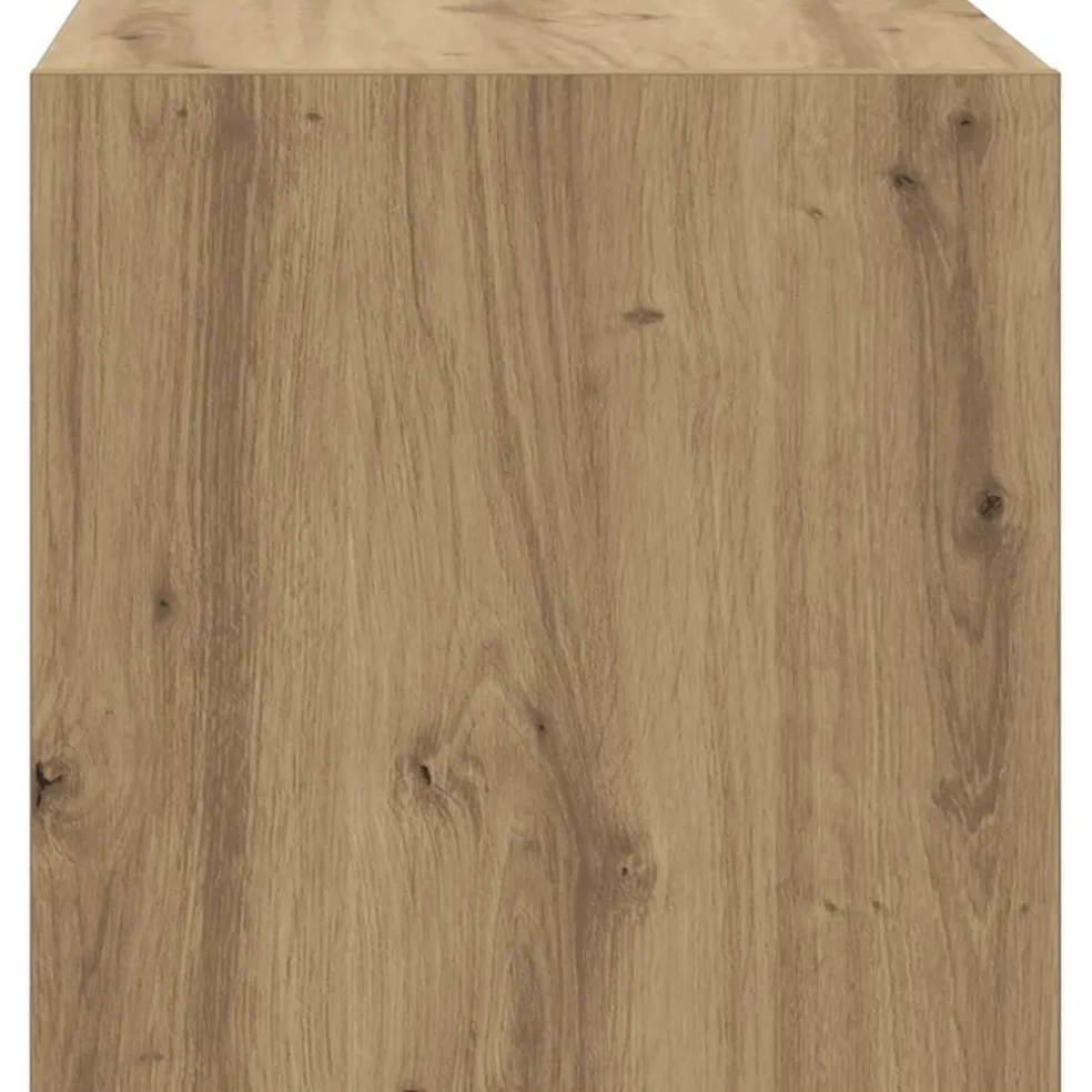 vidaXL Wandkast Muurmontage Artisan Eiken 37 x 37 x 37 cm Bewerkt hout