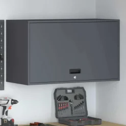 vidaXL Wandkast voor Garage Antraciet 90 x 40 x 53 cm
