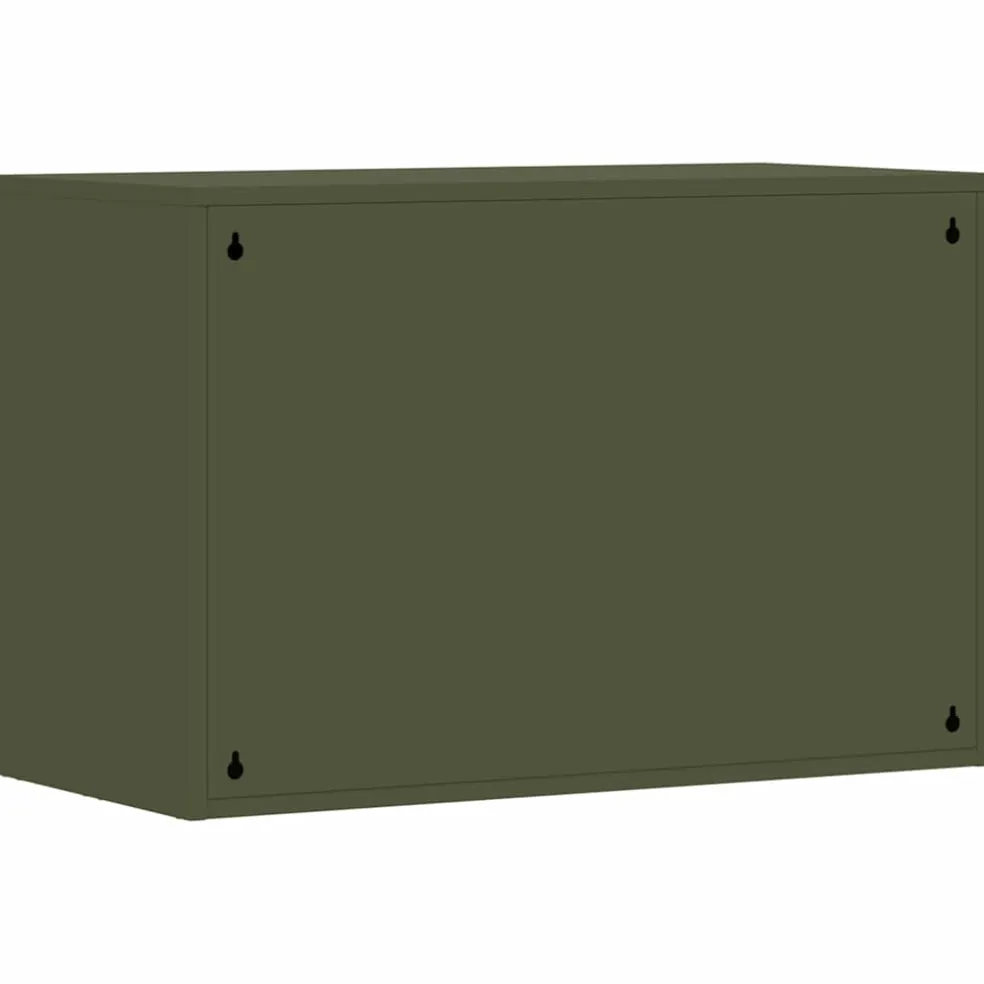 vidaXL Wandkast voor Garage Olijfgroen 80 x 40 x 53 cm