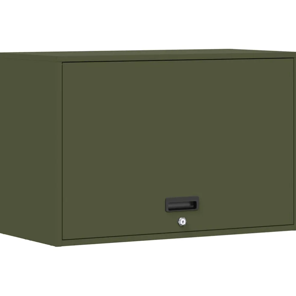 vidaXL Wandkast voor Garage Olijfgroen 80 x 40 x 53 cm