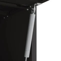 vidaXL Wandkast voor Garage Zwart 90 x 40 x 53 cm Poedercoating staal