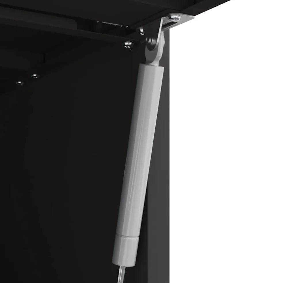 vidaXL Wandkast voor Garage Zwart 90 x 40 x 53 cm Poedercoating staal