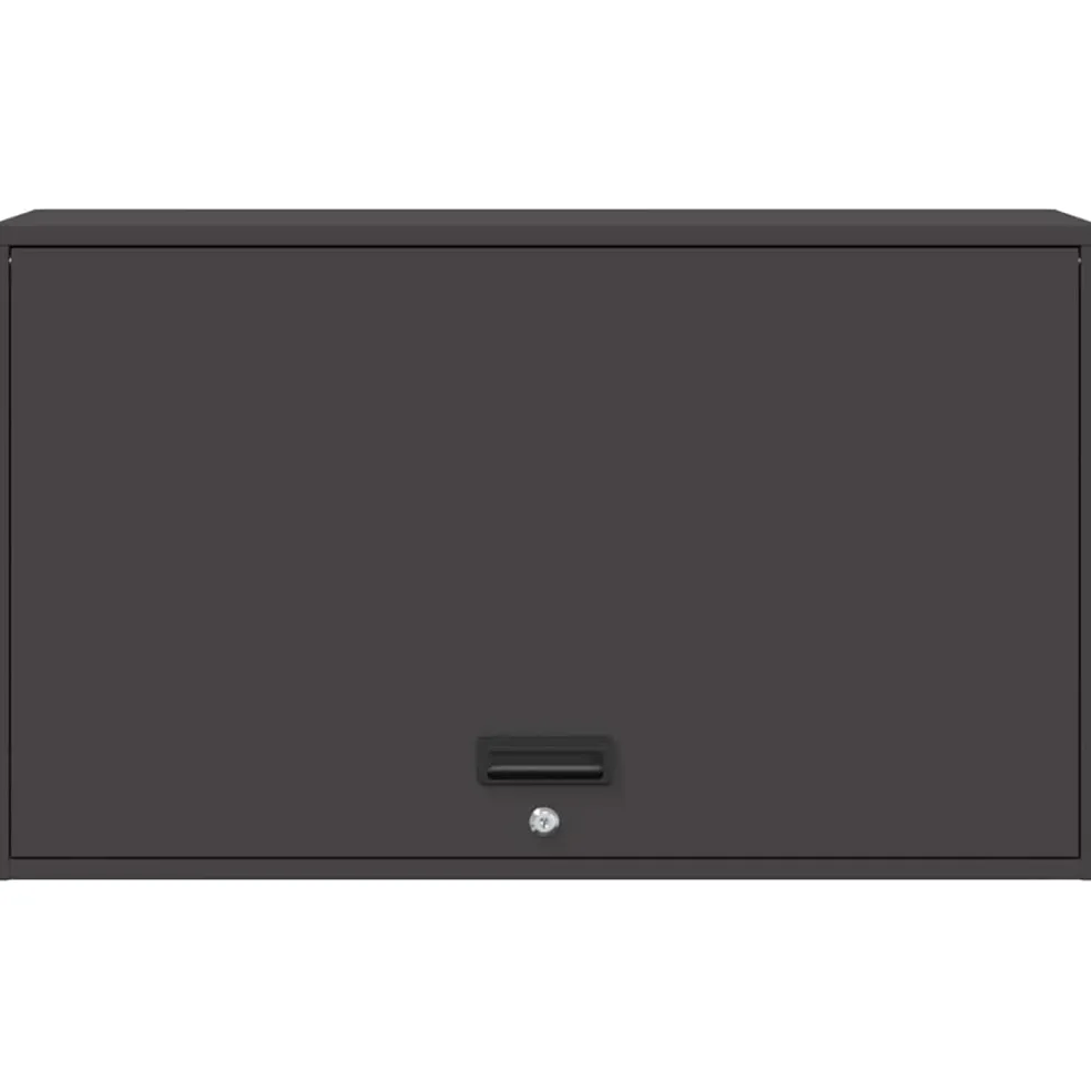 vidaXL Wandkast voor Garage Zwart 90 x 40 x 53 cm Poedercoating staal