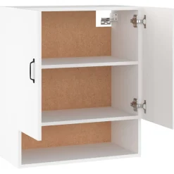 vidaXL Wandkast 60x31x70 cm bewerkt hout wit