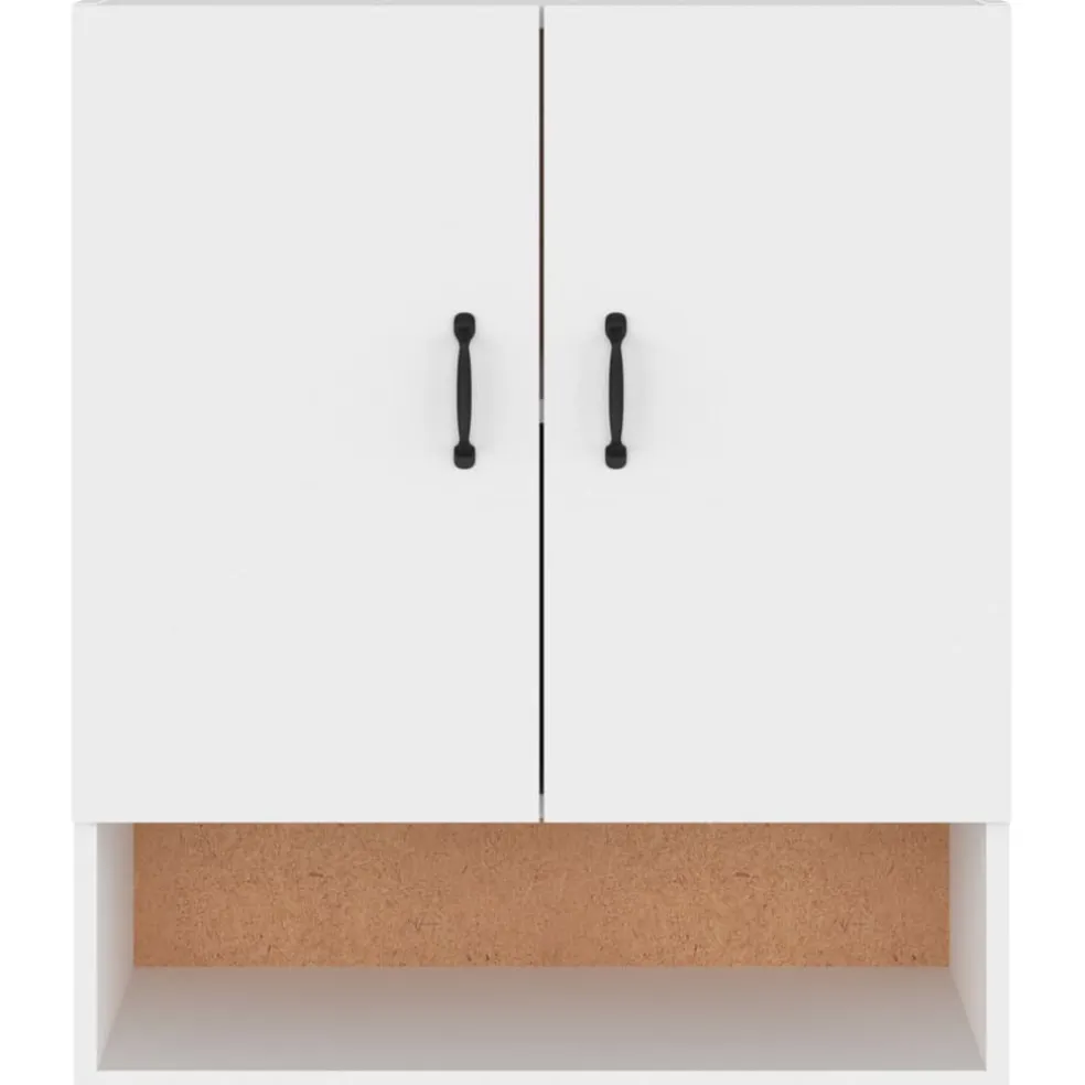 vidaXL Wandkast 60x31x70 cm bewerkt hout wit