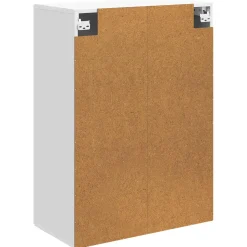 vidaXL Wandkast 66 x 34,5 x 90 cm Bewerkt hout Hoogglans Wit