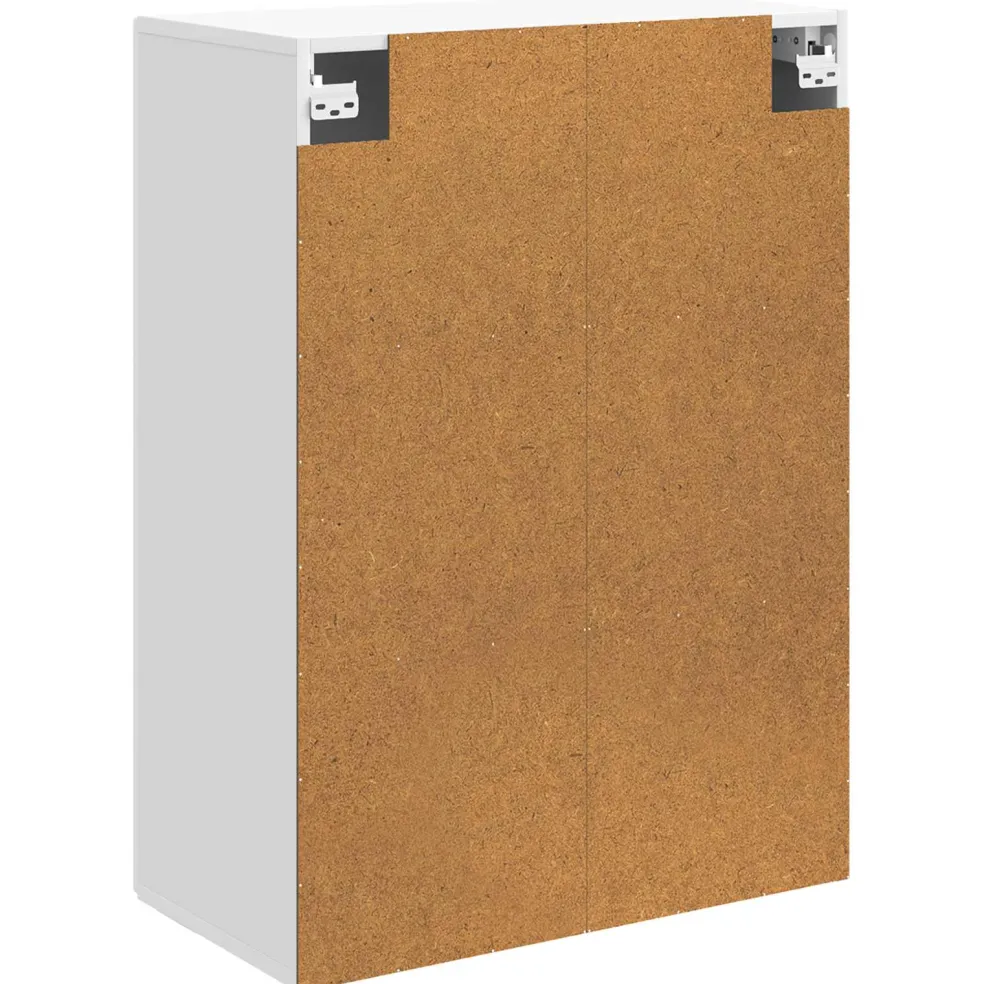 vidaXL Wandkast 66 x 34,5 x 90 cm Bewerkt hout Hoogglans Wit