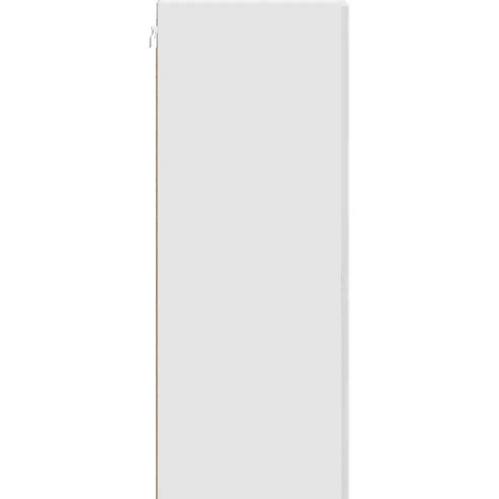 vidaXL Wandkast 66 x 34,5 x 90 cm Bewerkt hout Hoogglans Wit