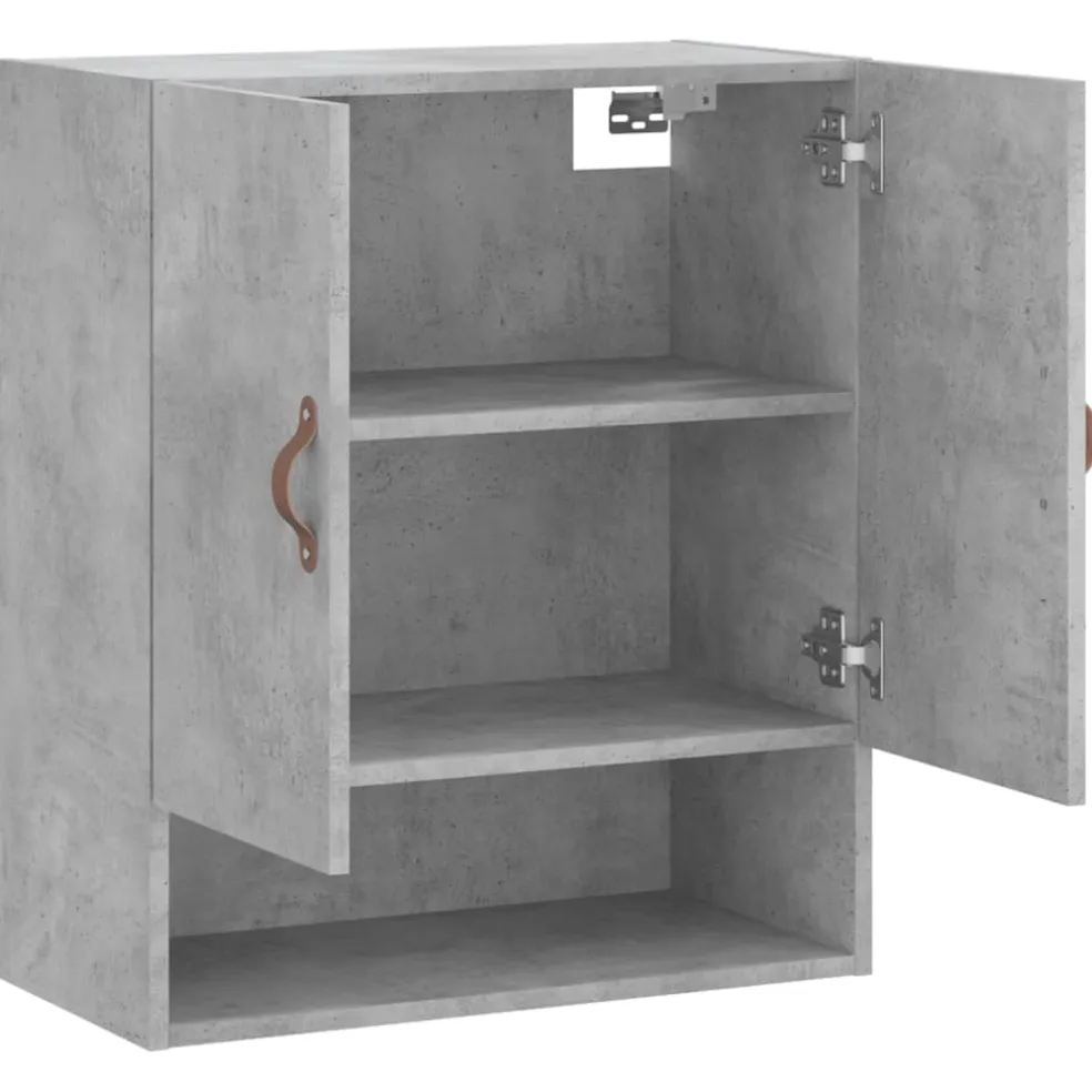 vidaXL Wandkast 60x31x70 cm bewerkt hout betongrijs