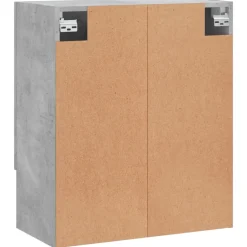 vidaXL Wandkast 60x31x70 cm bewerkt hout betongrijs