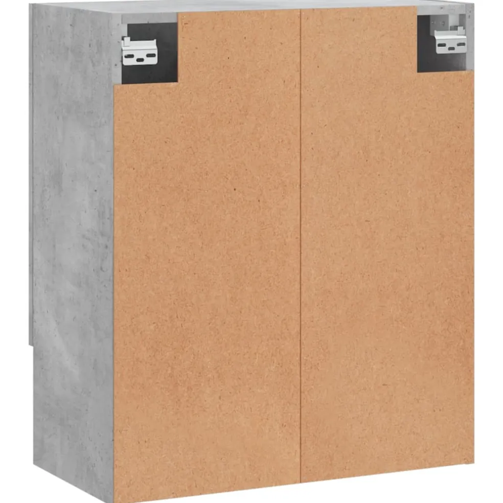 vidaXL Wandkast 60x31x70 cm bewerkt hout betongrijs