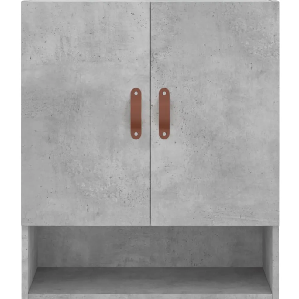 vidaXL Wandkast 60x31x70 cm bewerkt hout betongrijs