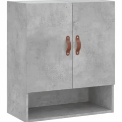 vidaXL Wandkast 60x31x70 cm bewerkt hout betongrijs