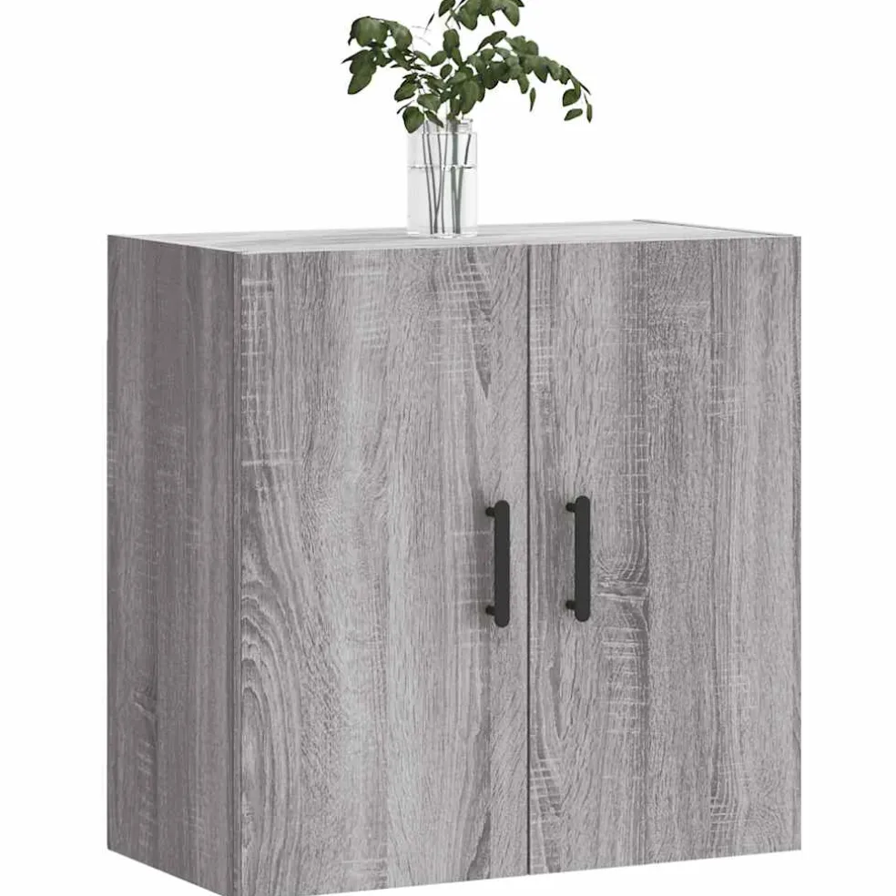 vidaXL Wandkast 60x31x60 cm bewerkt hout grijs sonoma eikenkleurig