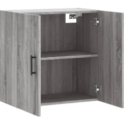 vidaXL Wandkast 60x31x60 cm bewerkt hout grijs sonoma eikenkleurig