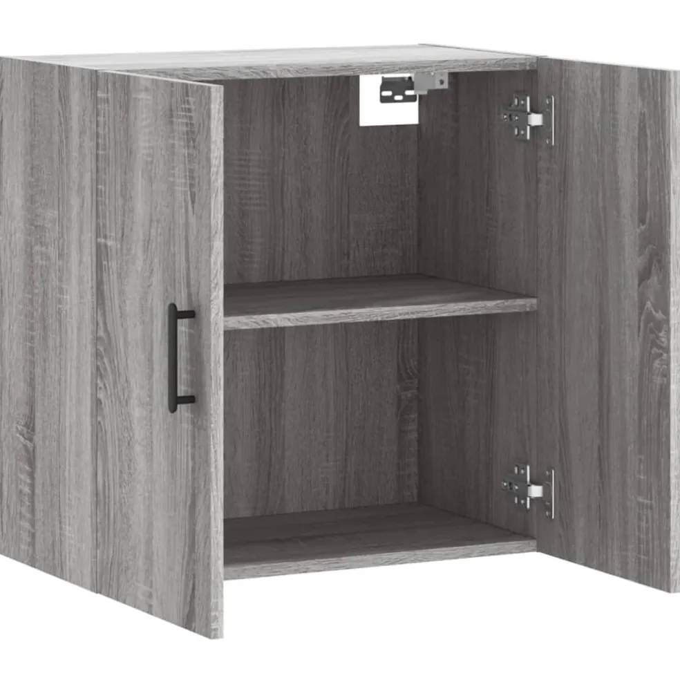vidaXL Wandkast 60x31x60 cm bewerkt hout grijs sonoma eikenkleurig